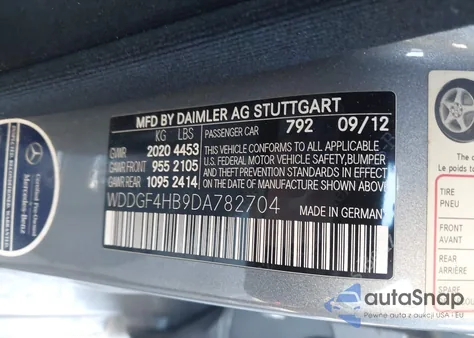 2013 Mercedes-Benz C 250 Sport из США, поврежденный, VIN WDDGF4HB9DA782704